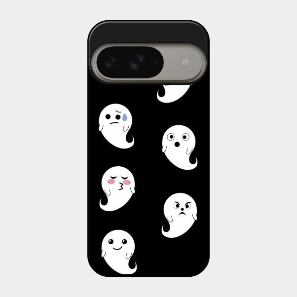 Cute Ghost Glass Case Cover For Google Pixel 9 5G
