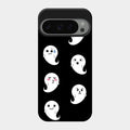 Cute Ghost Glass Case Cover For Google Pixel 9 Pro 5G