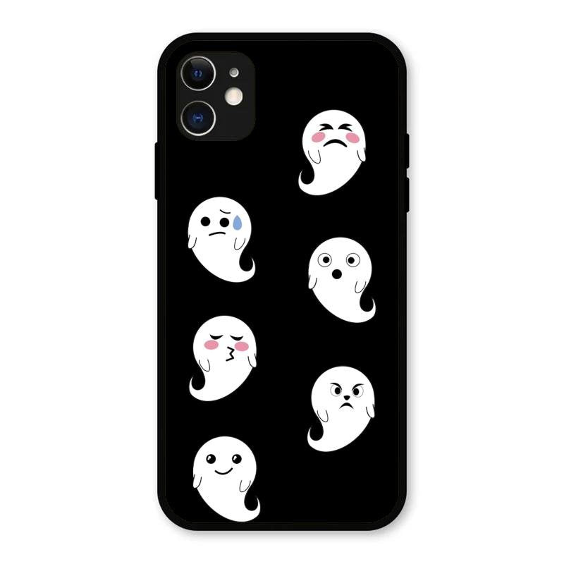 Cute Ghost Glass Case Cover For iPhone 11