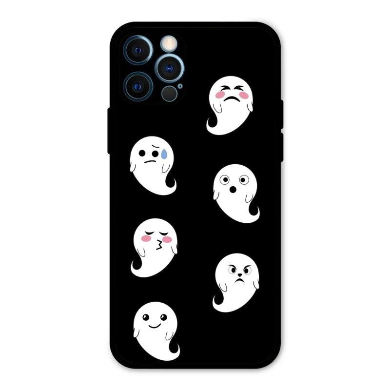 Cute Ghost Glass Case Cover For iPhone 12 Pro