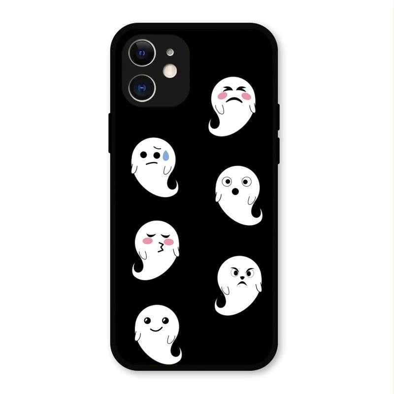 Cute Ghost Glass Case Cover For iPhone 12