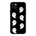 Cute Ghost Glass Case Cover For iPhone 14
