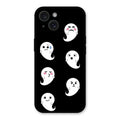 Cute Ghost Glass Case Cover For iPhone 15 Plus