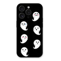 Cute Ghost Glass Case Cover For iPhone 15 Pro