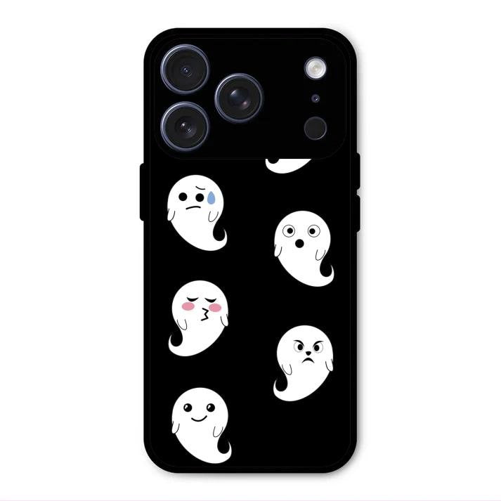 Cute Ghost Glass Case Cover For iPhone 17 Pro