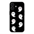 Cute Ghost Glass Case Cover For iPhone 17