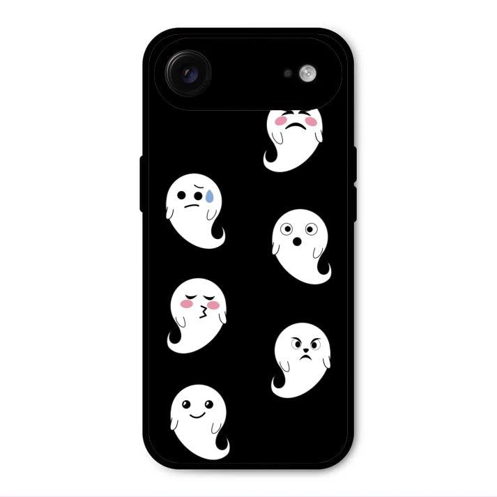 Cute Ghost Glass Case Cover For iPhone Air