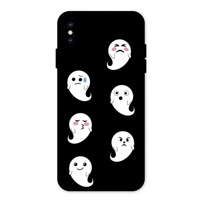 Cute Ghost Glass Case Cover For iPhone XS Max