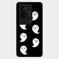 Cute Ghost Glass Case Cover For Iqoo 11 5G