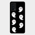 Cute Ghost Glass Case Cover For Iqoo 7 5G
