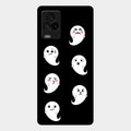 Cute Ghost Glass Case Cover For Iqoo 7 Legend 5G