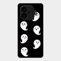 Cute Ghost Glass Case Cover For Iqoo Neo 10R 5G