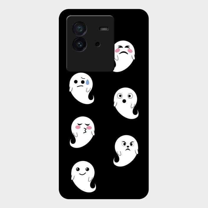 Cute Ghost Glass Case Cover For Iqoo Neo 6 5G