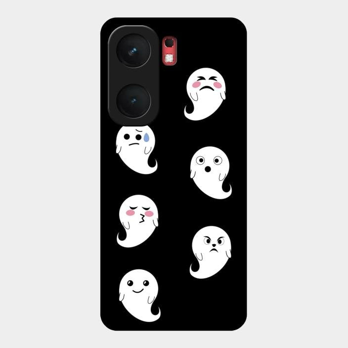 Cute Ghost Glass Case Cover For Iqoo Neo 9 Pro 5G