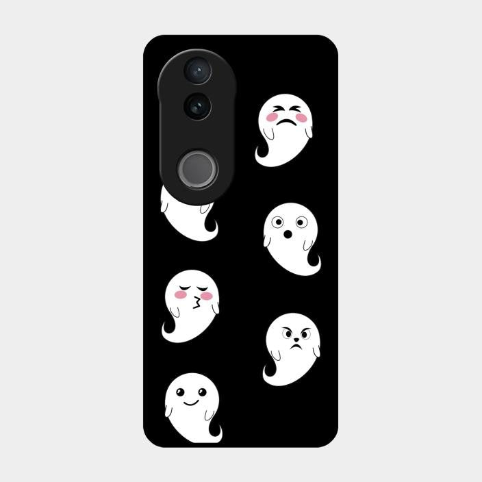 Cute Ghost Glass Case Cover For Iqoo Z10R