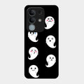 Cute Ghost Glass Case Cover For iQOO Z10x 5G