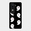 Cute Ghost Glass Case Cover For Iqoo Z9S 5G