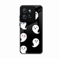 Cute Ghost Glass Case Cover For Motorola Edge 50
