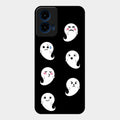 Cute Ghost Glass Case Cover For Motorola G45 5G