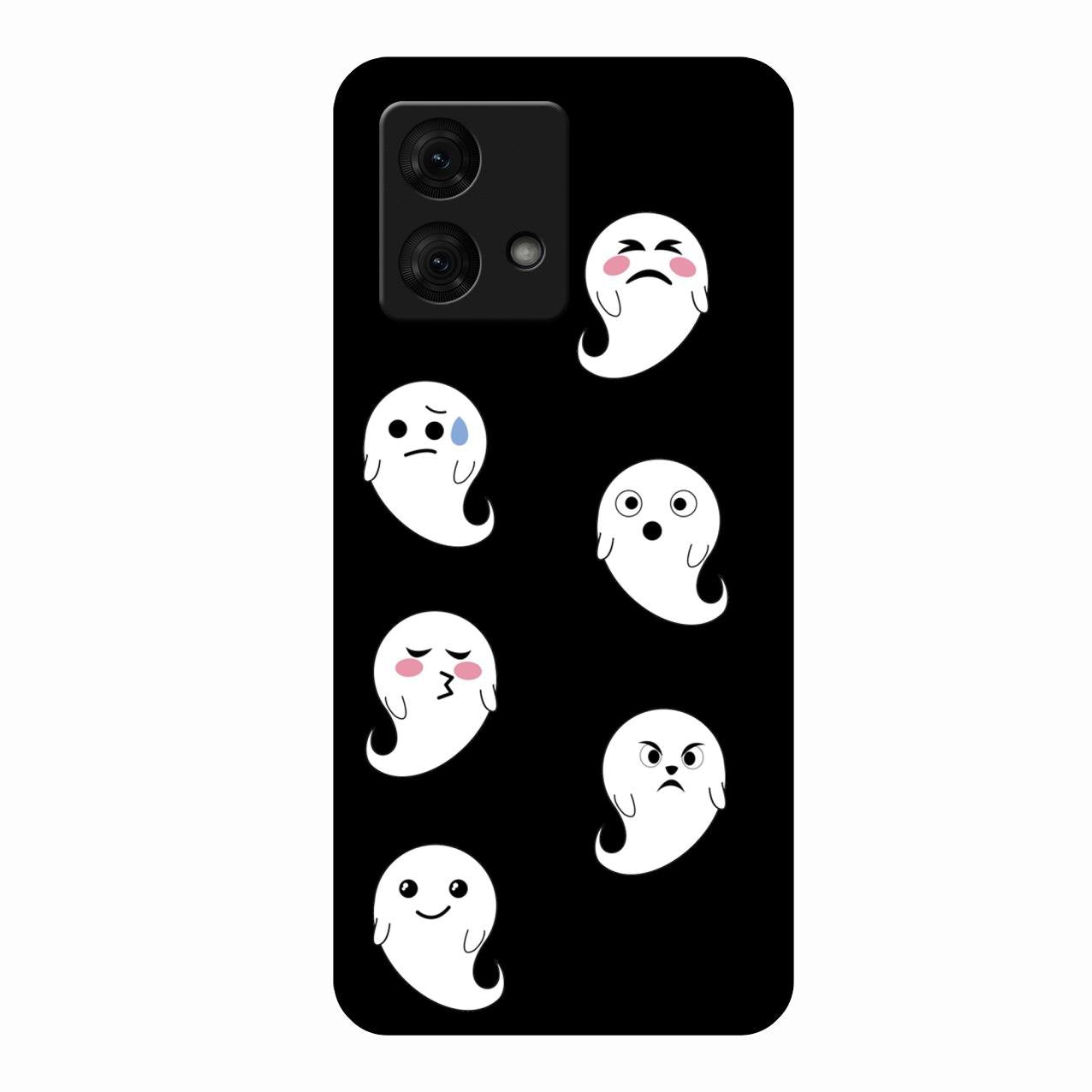 Cute Ghost Glass Case Cover For Motorola g84 5G