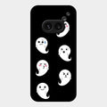 Cute Ghost Glass Case Cover For Nothing Phone 2A 5G