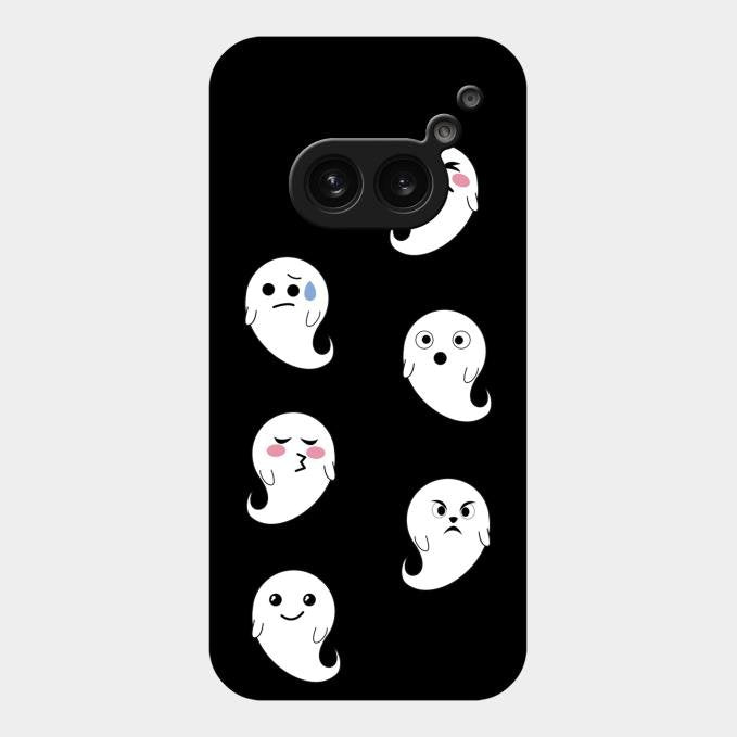 Cute Ghost Glass Case Cover For Nothing Phone 2A 5G