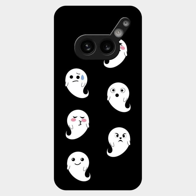 Cute Ghost Glass Case Cover For Nothing Phone 2A Plus