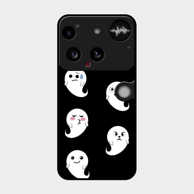 Cute Ghost Glass Case Cover For Nothing Phone 3 5G