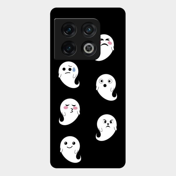 Cute Ghost Glass Case Cover For Oneplus 10 Pro 5G