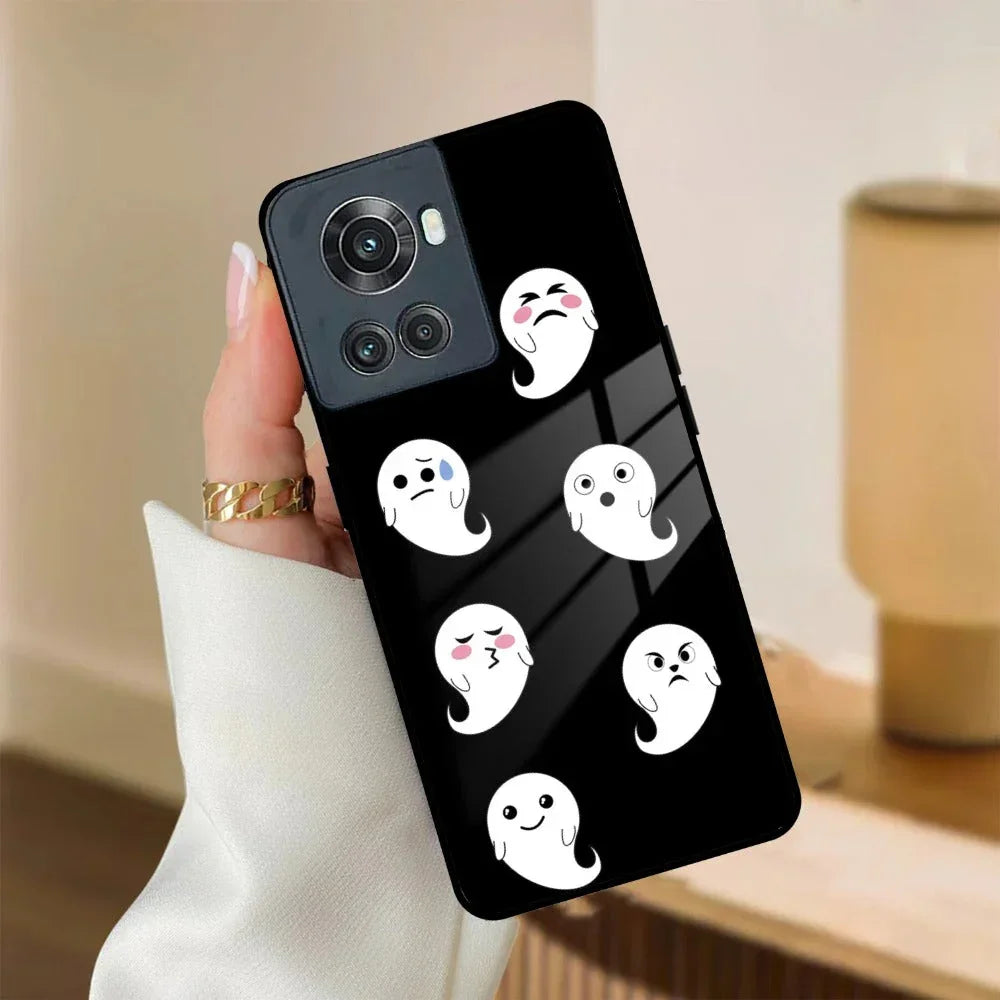 Cute Ghost Glass Case Cover For OnePlus - ShopOnCliQ