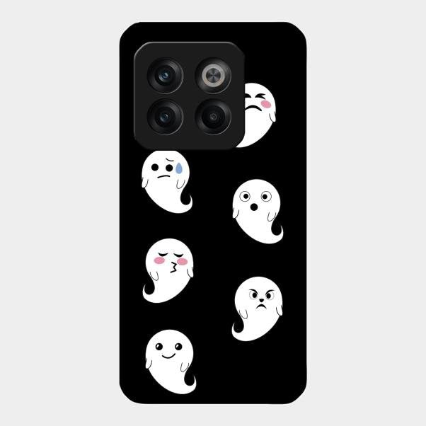 Cute Ghost Glass Case Cover For Oneplus 10T 5G