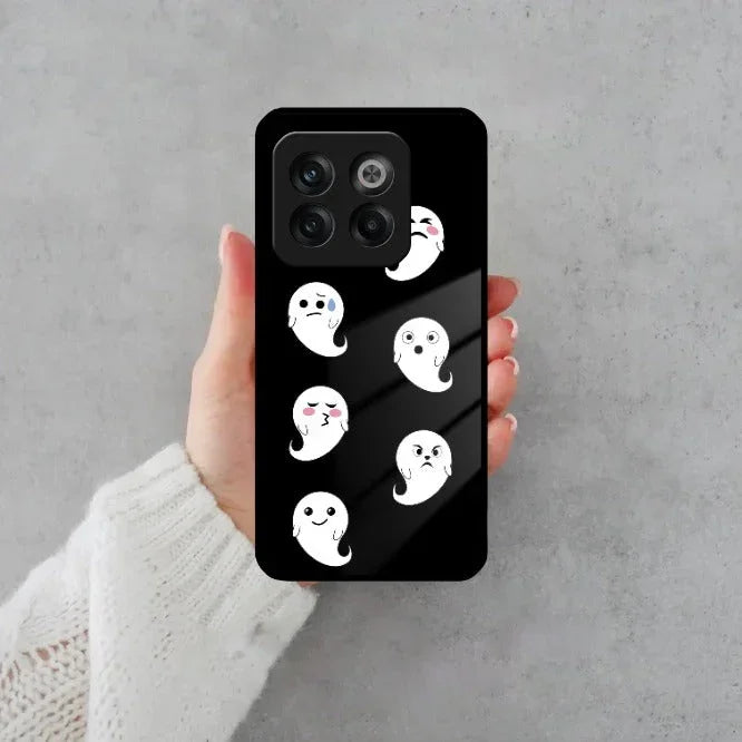 Cute Ghost Glass Case Cover For OnePlus - ShopOnCliQ