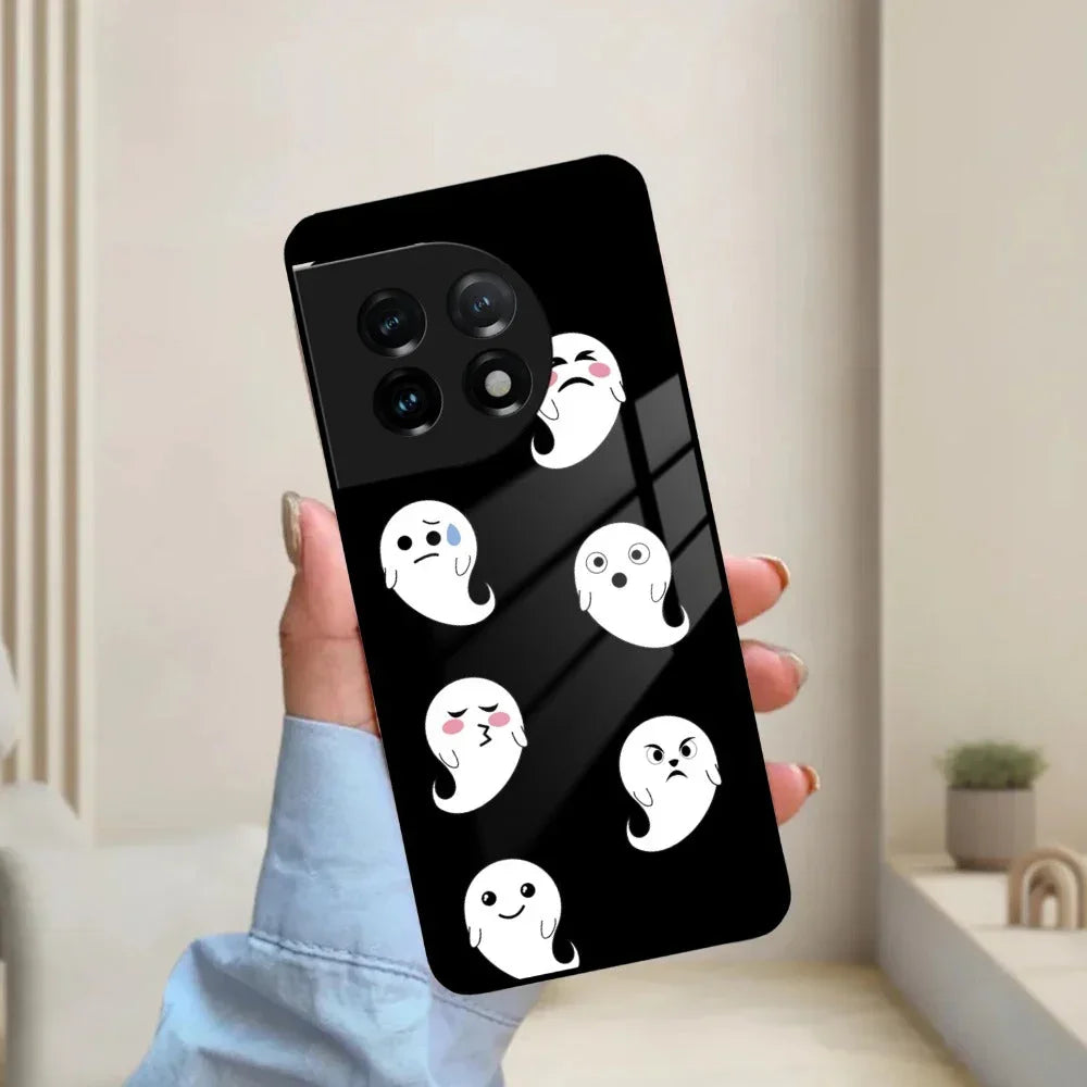 Cute Ghost Glass Case Cover For OnePlus - ShopOnCliQ