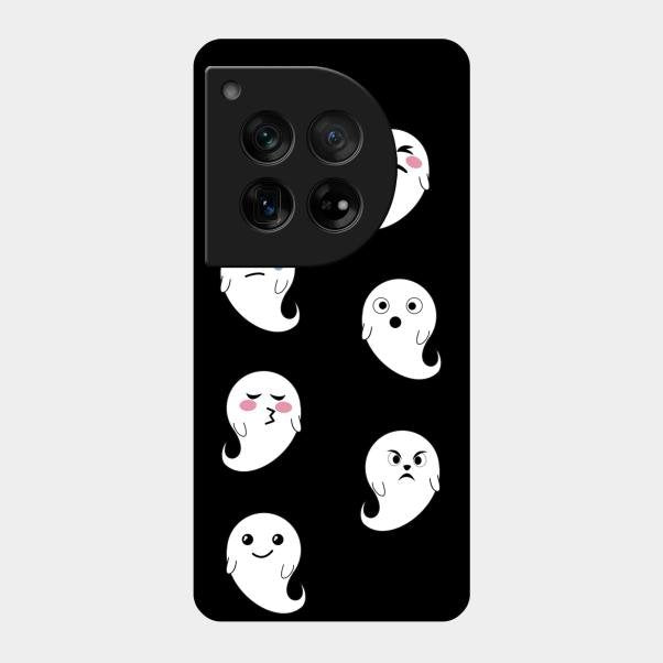Cute Ghost Glass Case Cover For Oneplus 12 5G