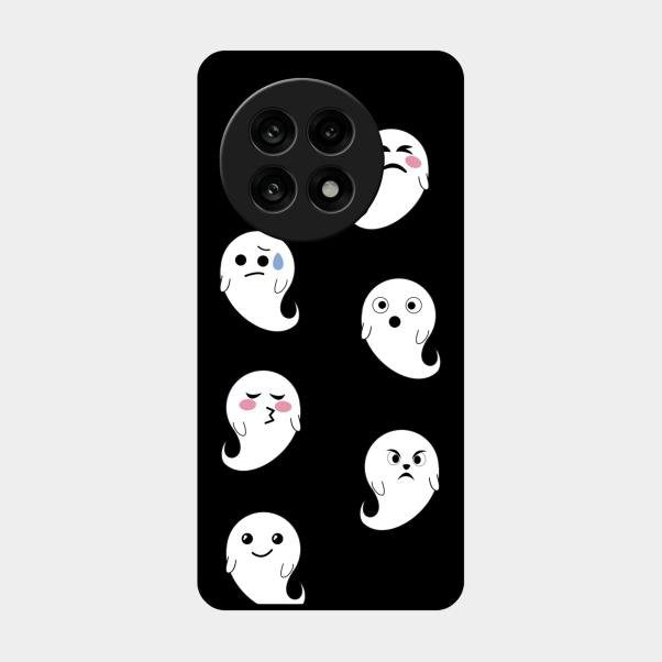 Cute Ghost Glass Case Cover For Oneplus 13R 5G