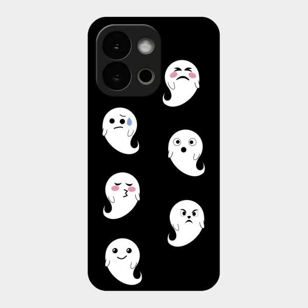 Cute Ghost Glass Case Cover For Oneplus 13S 5G