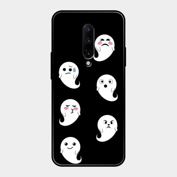 Cute Ghost Glass Case Cover For Oneplus 7 Pro