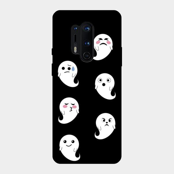 Cute Ghost Glass Case Cover For Oneplus 8 Pro