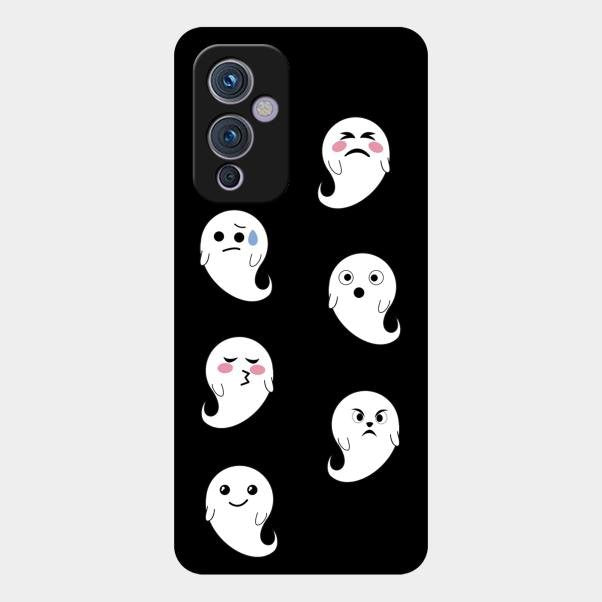 Cute Ghost Glass Case Cover For Oneplus 9 5G