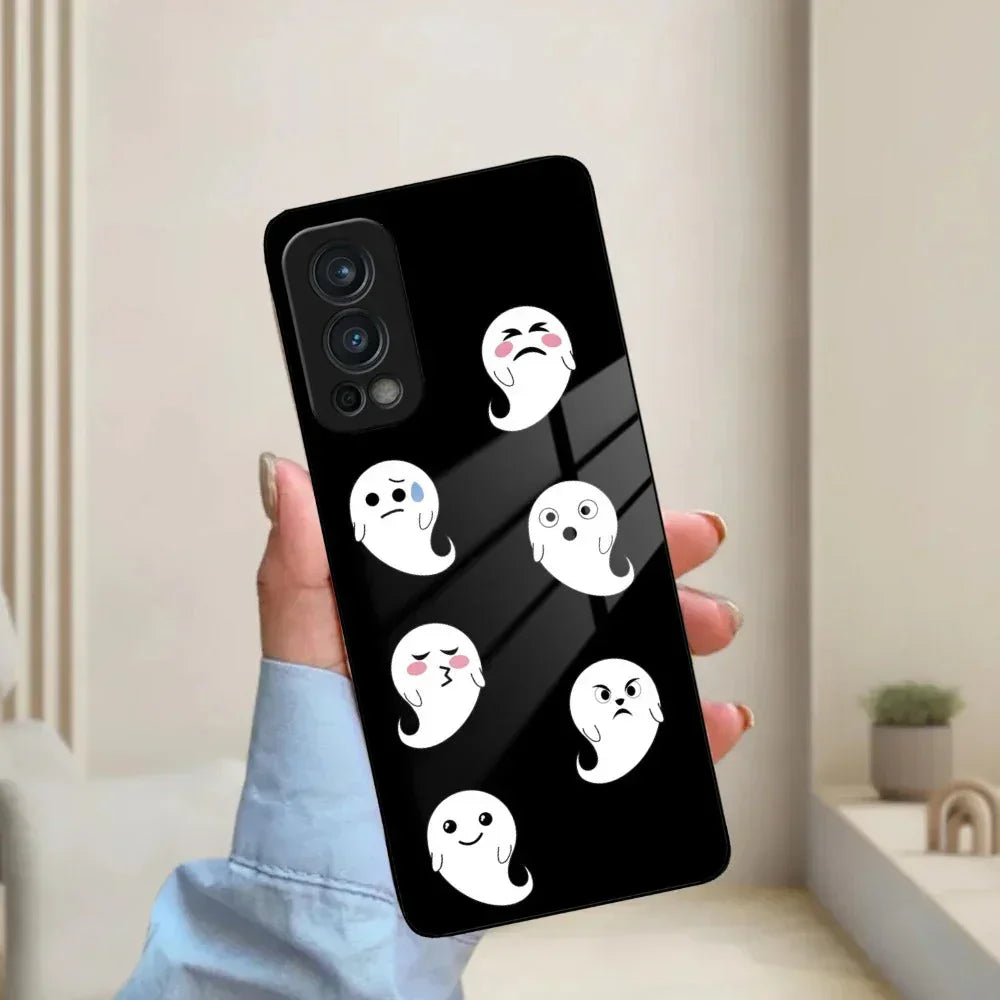 Cute Ghost Glass Case Cover For OnePlus - ShopOnCliQ