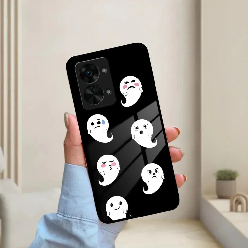 Cute Ghost Glass Case Cover For OnePlus - ShopOnCliQ