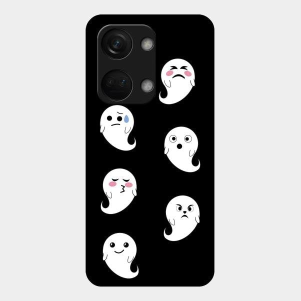 Cute Ghost Glass Case Cover For Oneplus Nord 3 5G