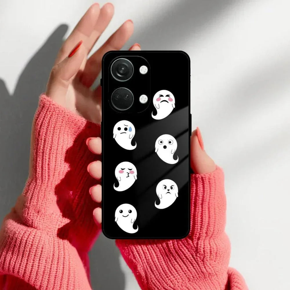 Cute Ghost Glass Case Cover For OnePlus - ShopOnCliQ