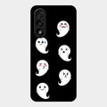 Cute Ghost Glass Case Cover For Oneplus Nord 5 5G