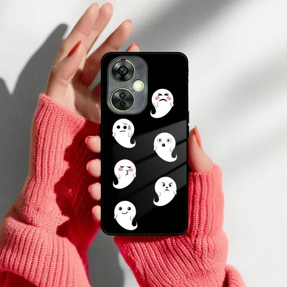 Cute Ghost Glass Case Cover For OnePlus - ShopOnCliQ