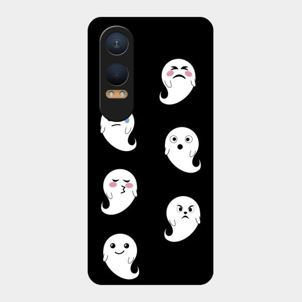 Cute Ghost Glass Case Cover For Oneplus Nord Ce 4 Lite 5G