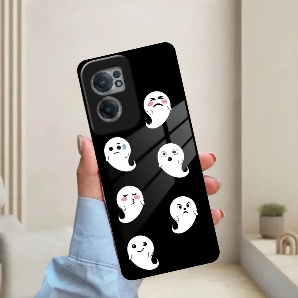 Cute Ghost Glass Case Cover For OnePlus - ShopOnCliQ