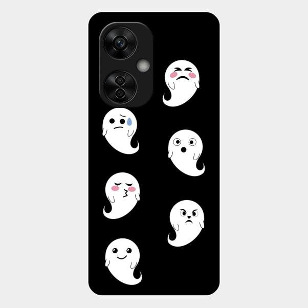 Cute Ghost Glass Case Cover For Oneplus Nord Ce5 5G
