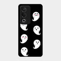 Cute Ghost Glass Case Cover For Oppo A3 Pro 5G