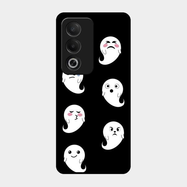 Cute Ghost Glass Case Cover For Oppo A3 Pro 5G